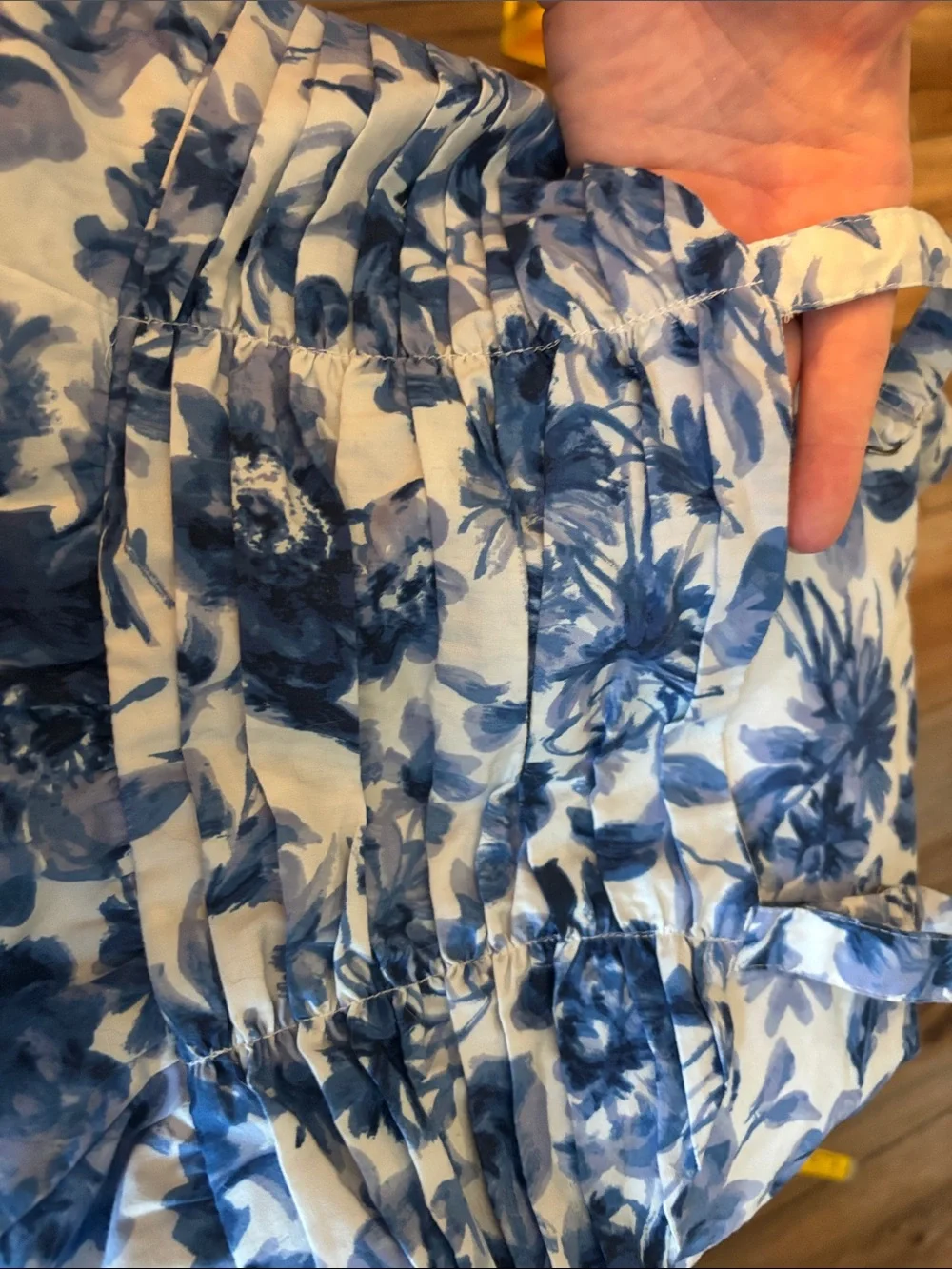 Abercrombie Kids Blue & White Floral Smocked Top/Dress, Size 9/10